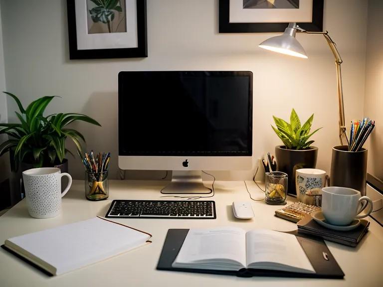 Handschriftliche Tastaturkürzel-Notizen für Final Cut Pro neben dem Schreibtisch