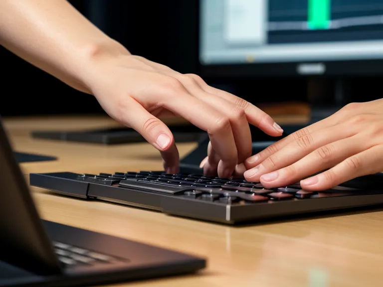Nahaufnahme einer Hand, die beim Final Cut Pro Videoschnitt lernen die N-Taste drückt, um die Snap-Funktion für besseres Timeline-Management zu steuern.
