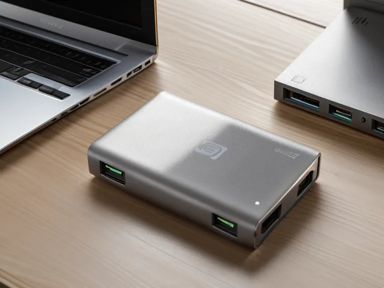 Externe SSD-Festplatte am Mac mini, während Final Cut Pro Attribute auf mehrere Clips gleichzeitig überträgt