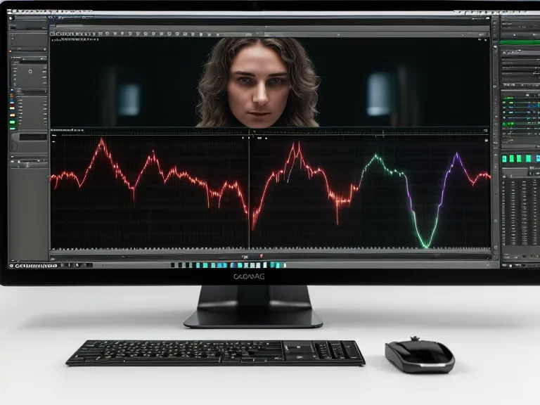 Waveform-Monitor in Final Cut Pro beim Abgleich von automatischer und manueller Farbkorrektur